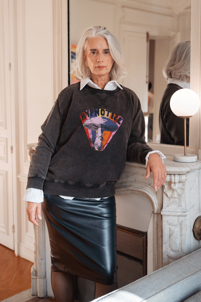 Marylin No2, jupe crayon en simili cuir haute couture - Happyblend